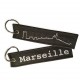 Porte clés flamme Skyline Marseille