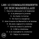 Tote bag les 10 commandements du bon marseillais